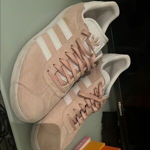 adidas Pink and White Sneakers